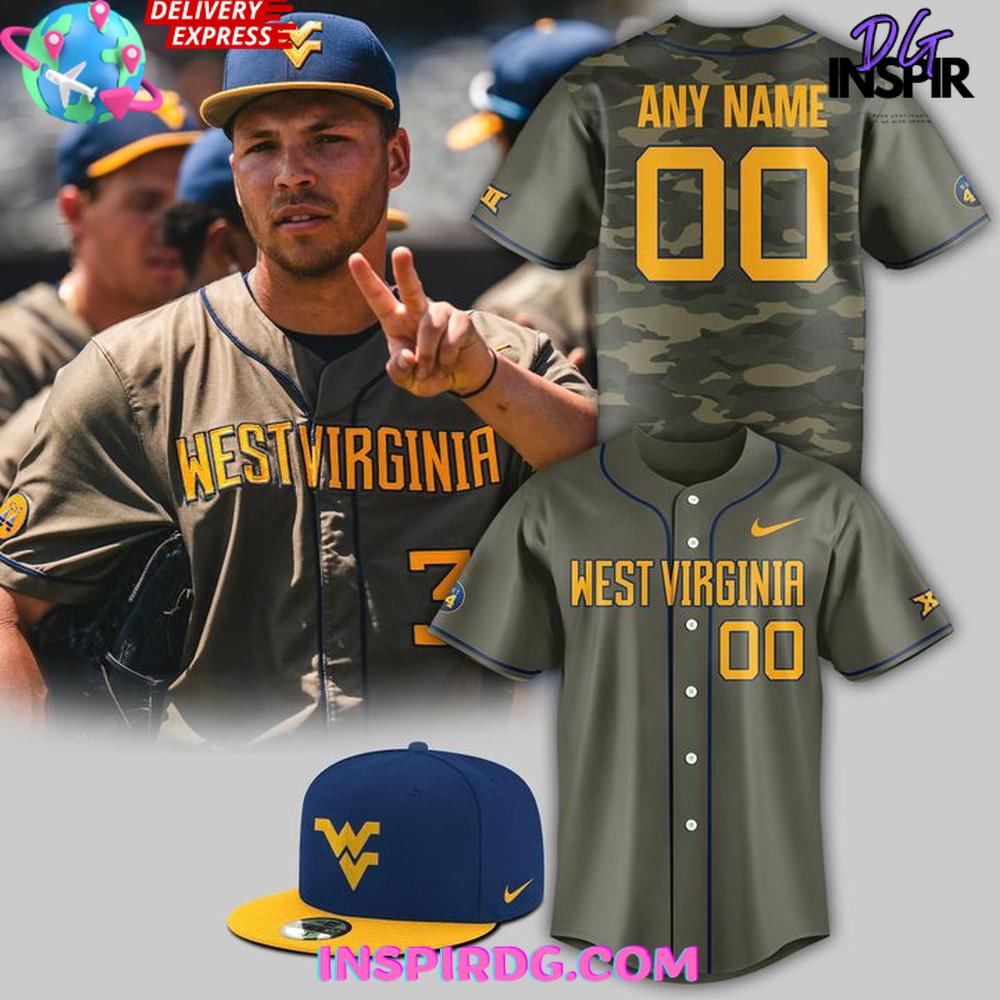 West Virginia Mountaineers x 2025 Armed Forces Baseball Jersey West Virginia Mountaineers x 2025 Armed Forces Baseball Jersey