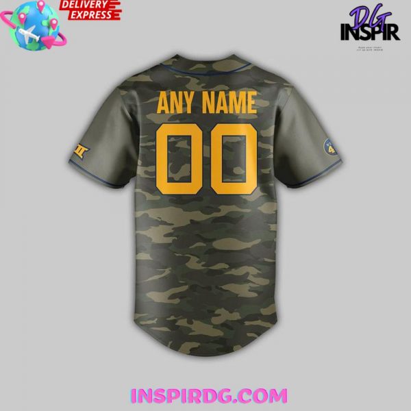 West Virginia Mountaineers x 2025 Armed Forces Baseball Jersey
