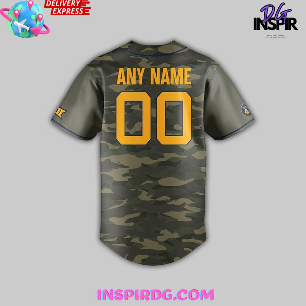 West Virginia Mountaineers x 2025 Armed Forces Baseball Jersey West Virginia Mountaineers x 2025 Armed Forces Baseball Jersey