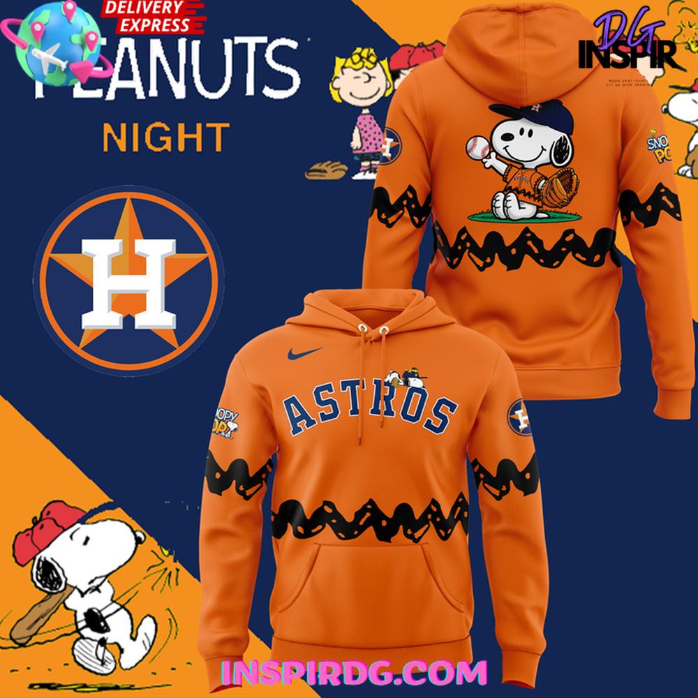 Houston Astros x 75th Anniversary Of Peanuts Collection Shirt