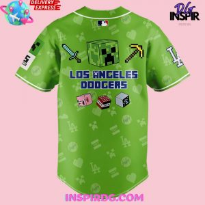 Los Angeles Dodgers A Minecraft Movie 2025 Baseball Jersey