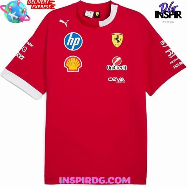 PUMA Scuderia Ferrari F1 2025 Driver’s Red T-Shirt