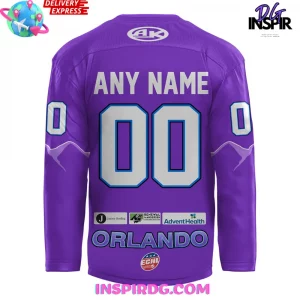 Orlando Solar Bears IHL Bauer 2025 Throwback Jersey 3