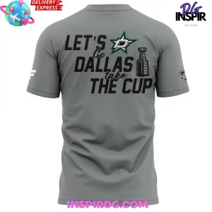 Dallas Stars 2025 Stanley Cup Playoffs Grey T Shirt 3
