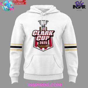 Muskegon Lumberjacks 2025 USHL Clark Cup Performance White Hoodie