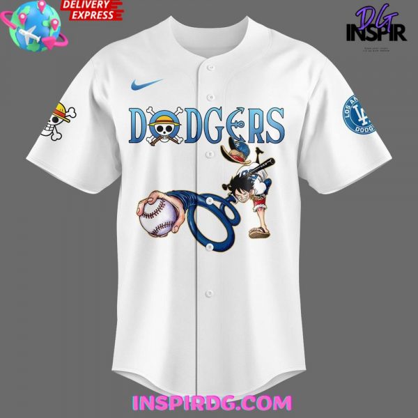 2025 One Piece Night x Los Angeles Dodgers Stadium Baseball Jersey