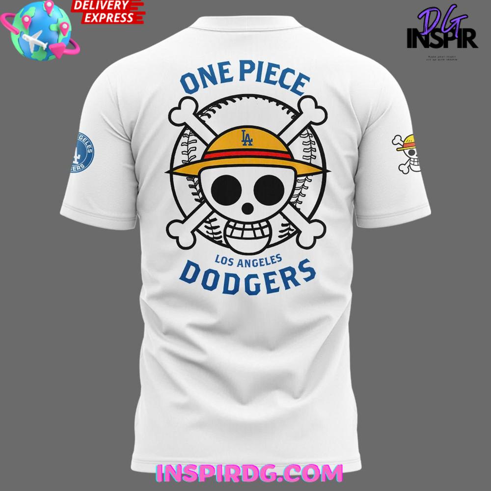 2025 One Piece Night x Los Angeles Dodgers Stadium T-Shirt 2025 One Piece Night x Los Angeles Dodgers Stadium T-Shirt