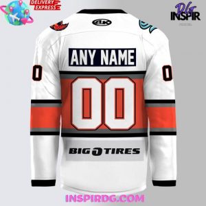 Kansas City Mavericks 2025 Kelly Cup Playoffs Official White Hockey Jersey 3