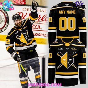 Wheeling Nailers New Uniforms 2025 Black Hockey Jersey
