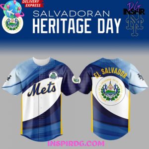 New York Mets Salvadoran Heritage 2025 Baseball Jersey