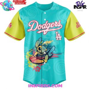 Los Angeles Dodgers x Lilo & Stitch “Experiment 626” Baseball Jersey