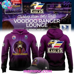 Colorado Eagles x Voodoo Ranger Lounge 2025 Purple Hoodie