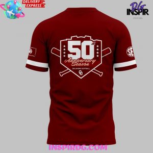 Oklahoma Sooners Softball 50th Anniversary Limited T Shirt 3
