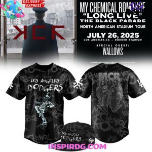 Los Angeles Dodgers x 2025 My Chemical Romance Concert Baseball Jersey