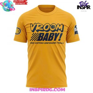 Indiana Pacers VROOM BABY 2025 Eastern Conference Finals Limited T-Shirt