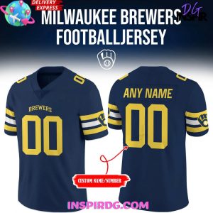 Milwaukee Brewers New Uniform 2025 Football Jersey