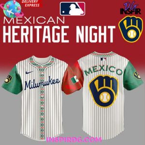 Milwaukee Brewers 2025 Mexican Heritage Night Striped Special Jersey