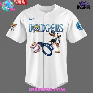 2025 One Piece Night x Los Angeles Dodgers Stadium Baseball Jersey
