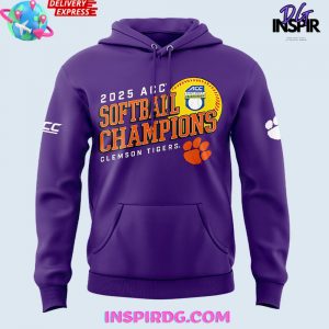 Clemson Tigers 2025 ACC Softball Conference Tournament Champions Hoodie