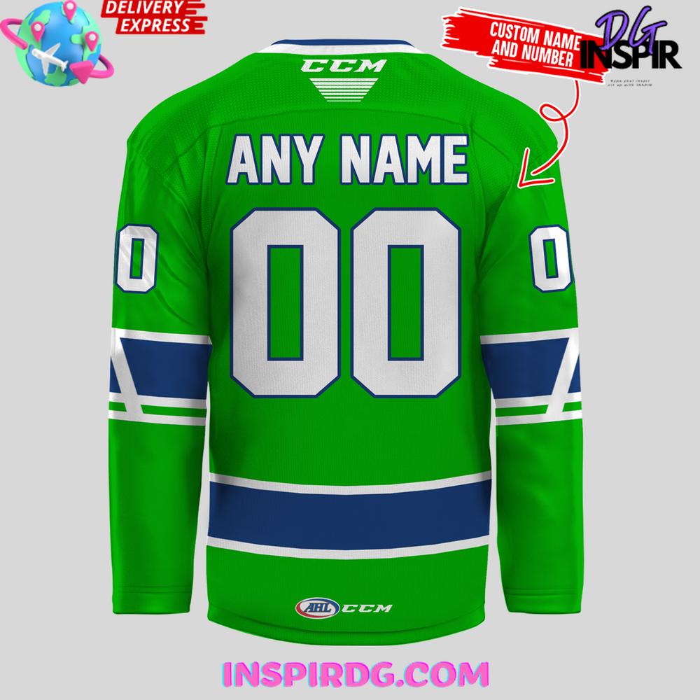 Abbotsford Canucks AHL CCM Edition Green Hockey Jersey Abbotsford Canucks AHL CCM Edition Green Hockey Jersey