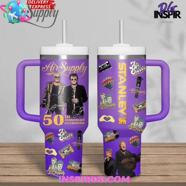 Air Supply 50th Anniversary Celebration Stanley Tumbler Cup