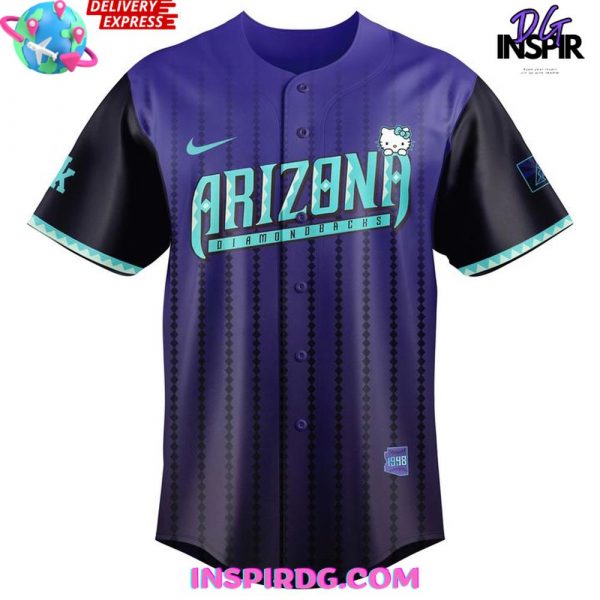 Arizona Diamondbacks 2025 City Connect Hello Kitty Baseball Jersey