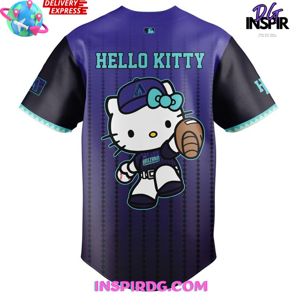 Arizona Diamondbacks 2025 City Connect Hello Kitty Baseball Jersey Arizona Diamondbacks 2025 City Connect Hello Kitty Baseball Jersey