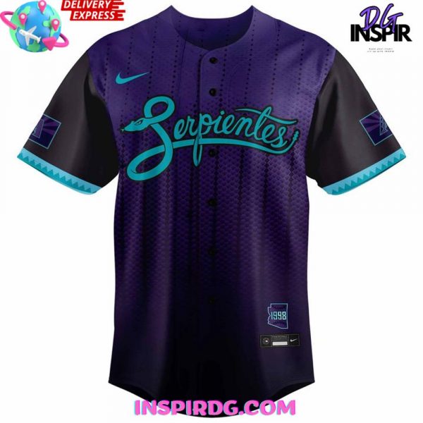 Arizona Diamondbacks Serpientes City Connect 2025 Baseball Jersey
