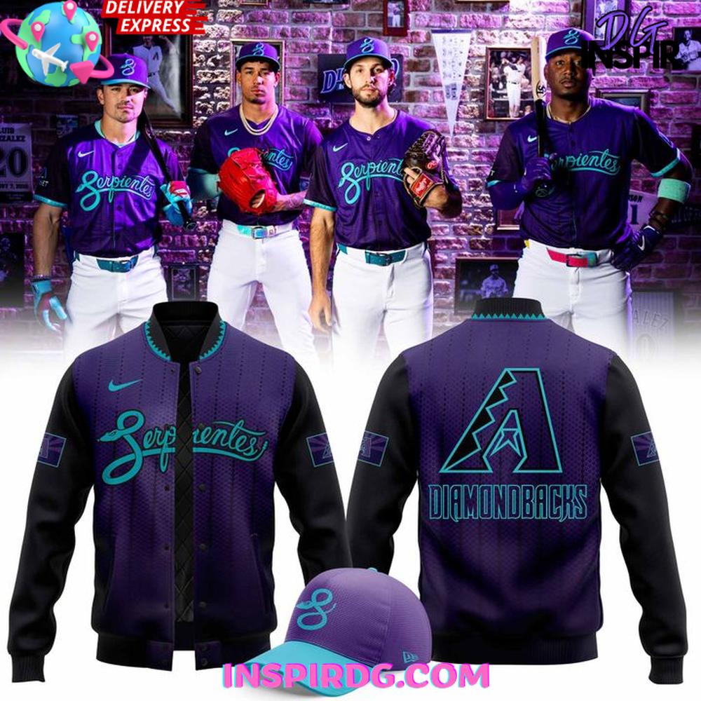 Arizona Diamondbacks Serpientes City Connect 2025 Varsity Jacket Arizona Diamondbacks Serpientes City Connect 2025 Varsity Jacket