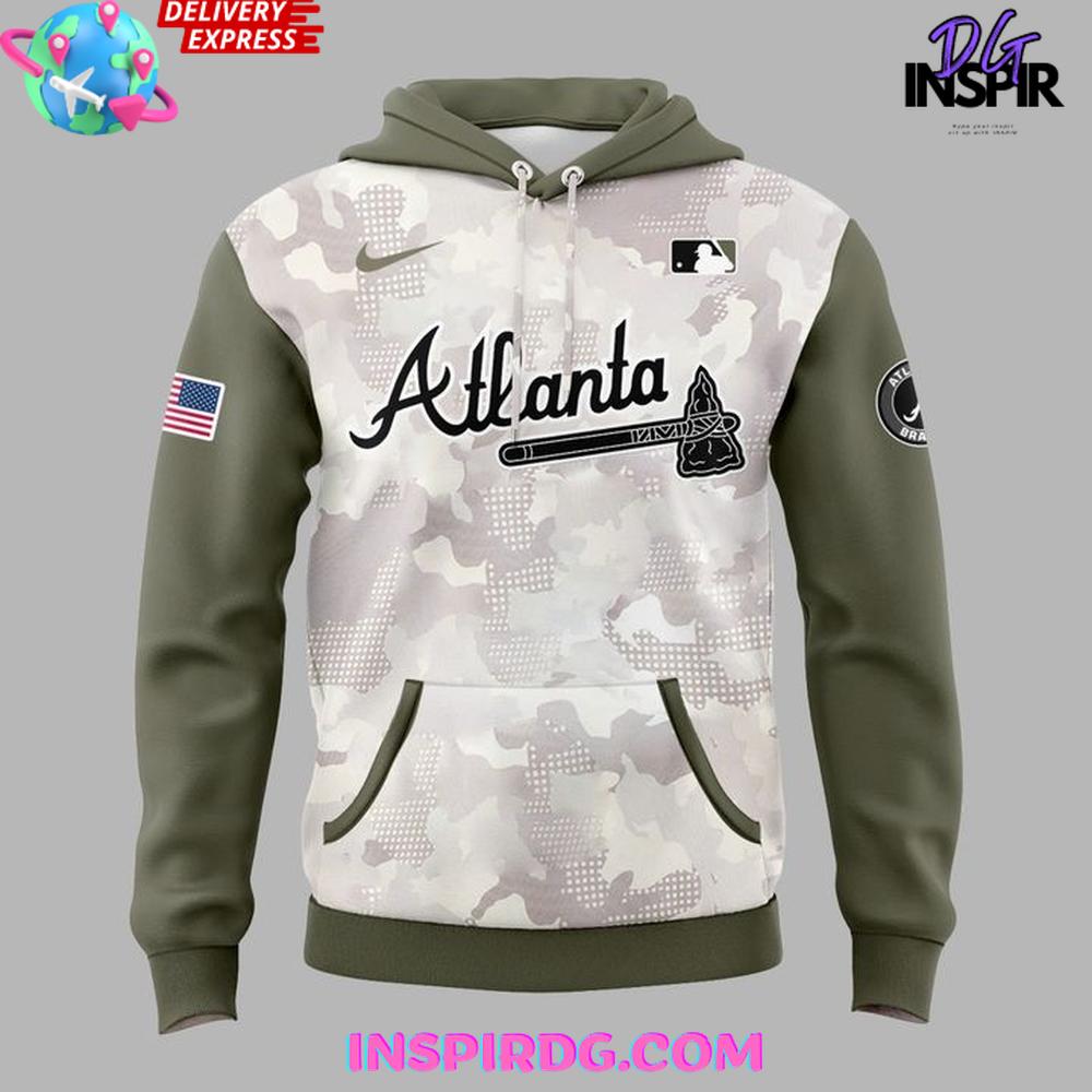 Atlanta Braves 2025 Armed Forces Day Collection Hoodie Atlanta Braves 2025 Armed Forces Day Collection Hoodie