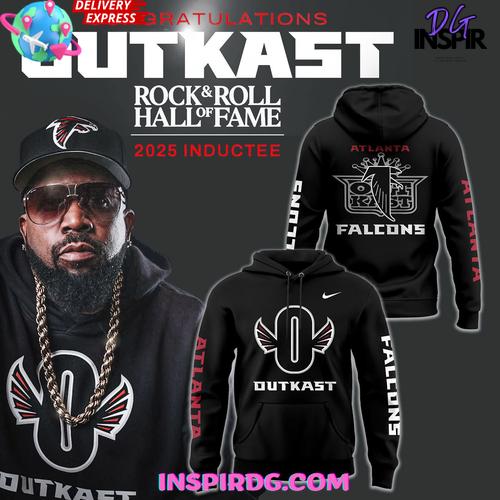 Atlanta Falcons x Outkast x Rock & Roll Hall of Fame Special Hoodie Atlanta Falcons x Outkast x Rock & Roll Hall of Fame Special Hoodie