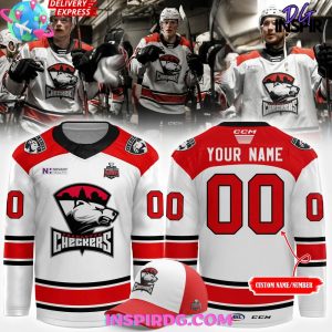 Charlotte Checkers 2025 Calder Cup Playoffs White Hockey Jersey