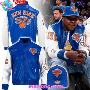 NBA New York Knicks Classic 2025 Playoffs Varsity Jacket