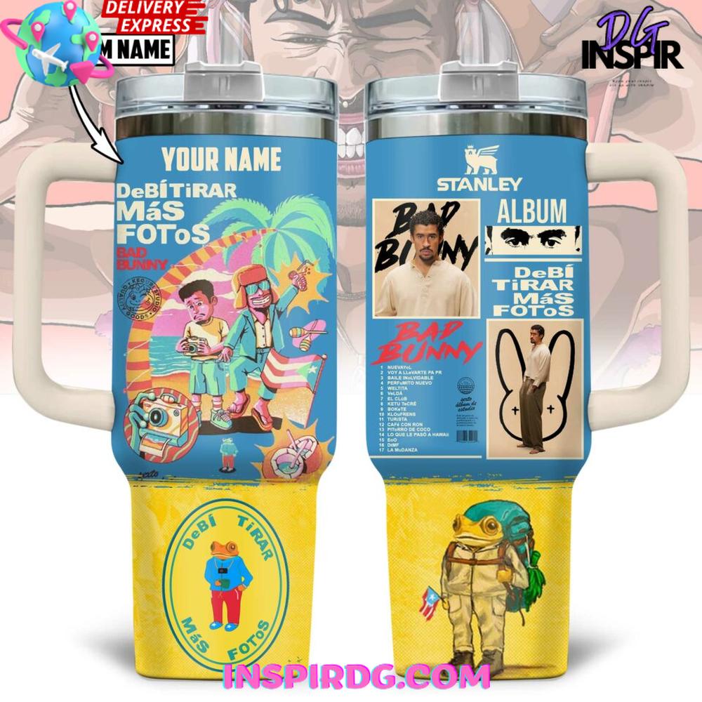 Bad Bunny DeBí Tirar Más Fotos Custom Stanley Tumbler 40oz Bad Bunny DeBí Tirar Más Fotos Custom Stanley Tumbler 40oz