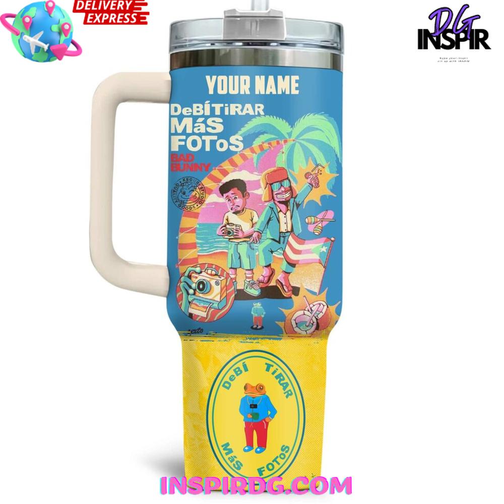 Bad Bunny DeBí Tirar Más Fotos Custom Stanley Tumbler 40oz Bad Bunny DeBí Tirar Más Fotos Custom Stanley Tumbler 40oz