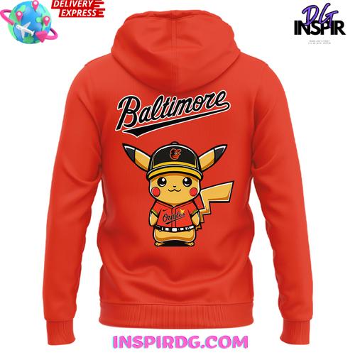 Baltimore Orioles x Pokémon Go 2025 Hoodie Baltimore Orioles x Pokémon Go 2025 Hoodie