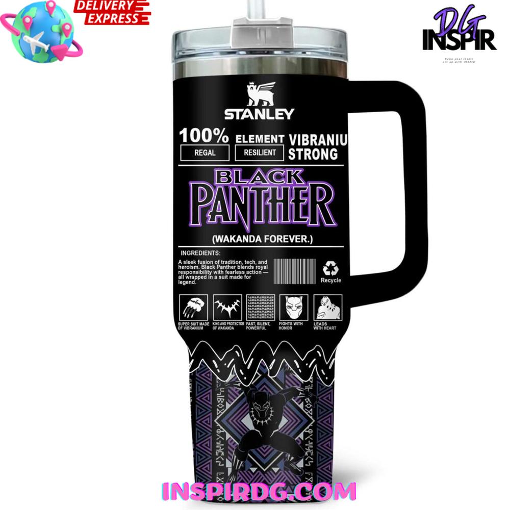 Black Panther x Stanley Limited Edition Tumbler Cup Black Panther x Stanley Limited Edition Tumbler Cup