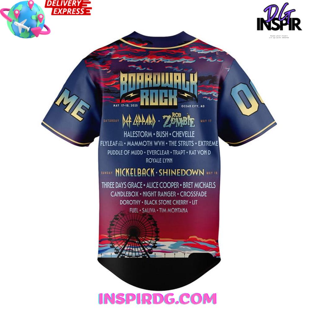 Boardwalk Rock Ocean City Maryland Special Baseball Jersey Boardwalk Rock Ocean City Maryland Special Baseball Jersey