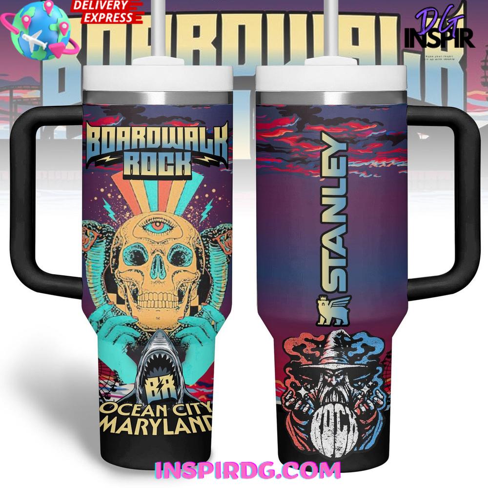 Boardwalk Rock Ocean City Maryland Special Stanley Tumbler Cup Boardwalk Rock Ocean City Maryland Special Stanley Tumbler Cup
