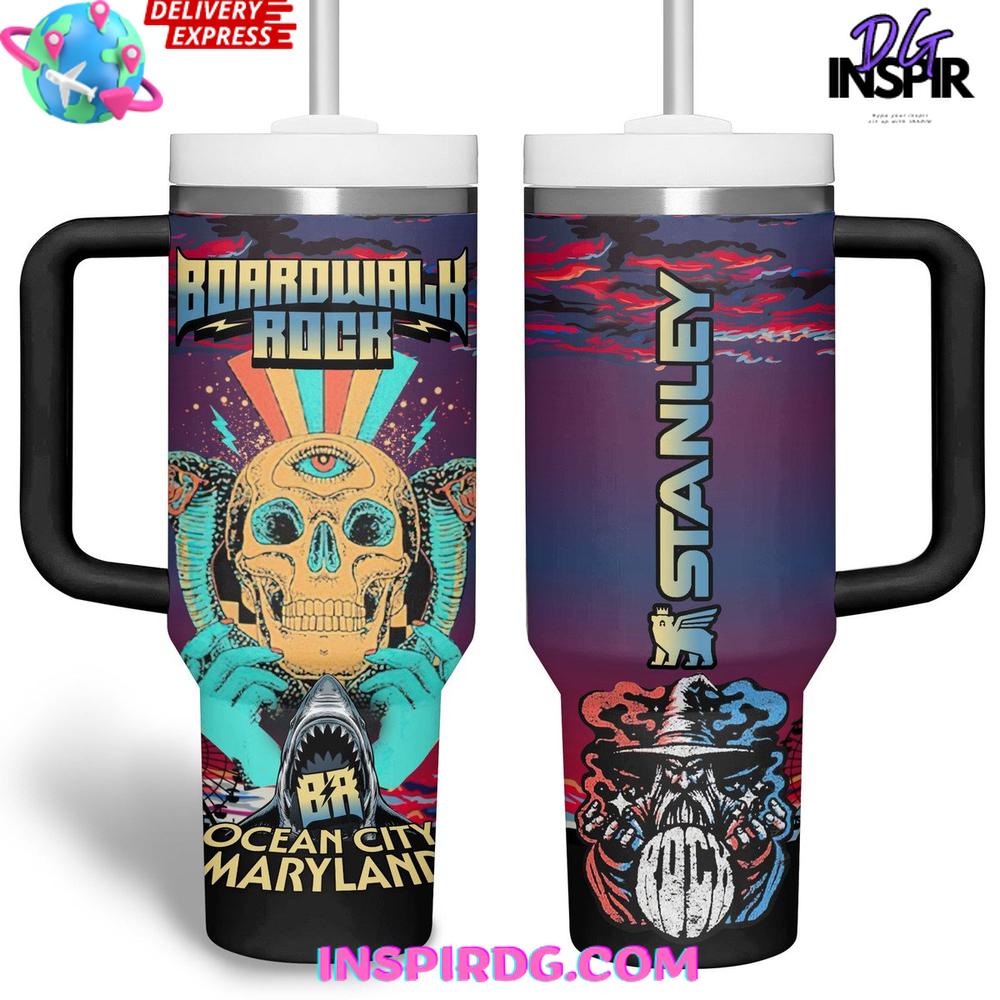 Boardwalk Rock Ocean City Maryland Special Stanley Tumbler Cup Boardwalk Rock Ocean City Maryland Special Stanley Tumbler Cup