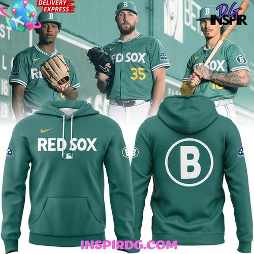 Boston Red Sox 2025 City Connect Special Green Hoodie Boston Red Sox 2025 City Connect Special Green Hoodie