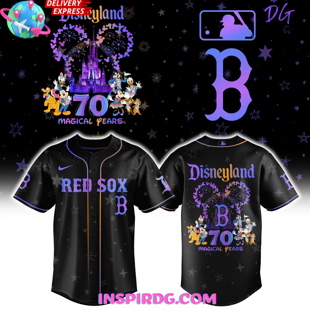 Boston Red Sox Disneyland 70th Magical Years Special Baseball Jersey