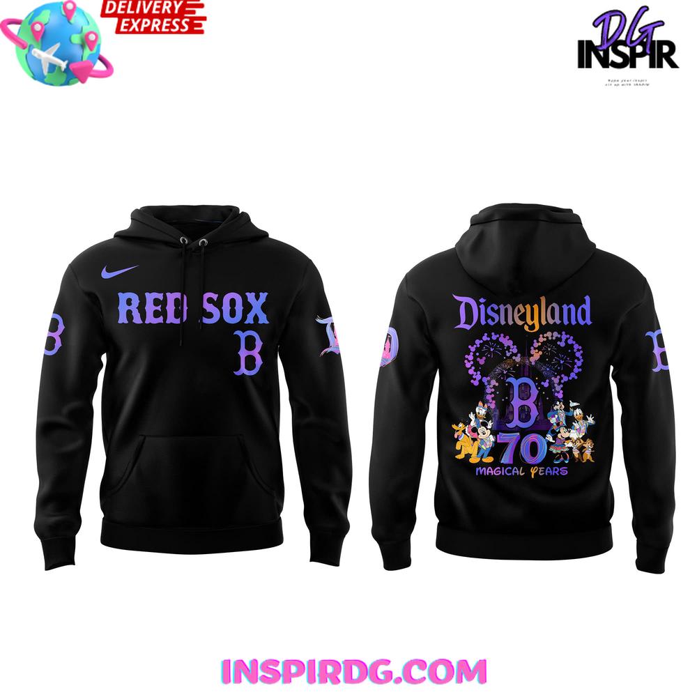 Boston Red Sox Disneyland 70th Magical Years Special Hoodie Boston Red Sox Disneyland 70th Magical Years Special Hoodie