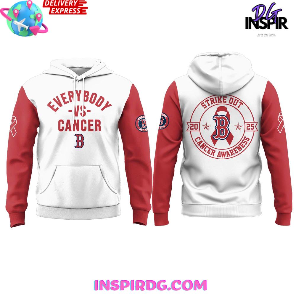 Boston Red Sox Strike Out 2025 Cancer Awareness Hoodie Boston Red Sox Strike Out 2025 Cancer Awareness Hoodie