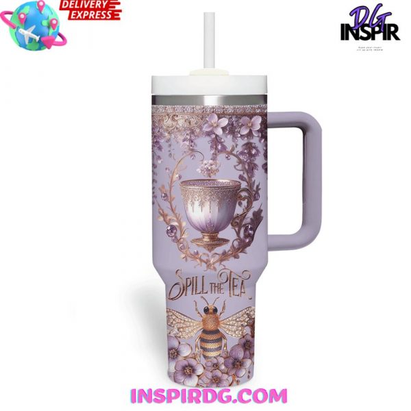 Bridgerton Lady Whistledown Spill the Tea Stanley Tumbler Cup