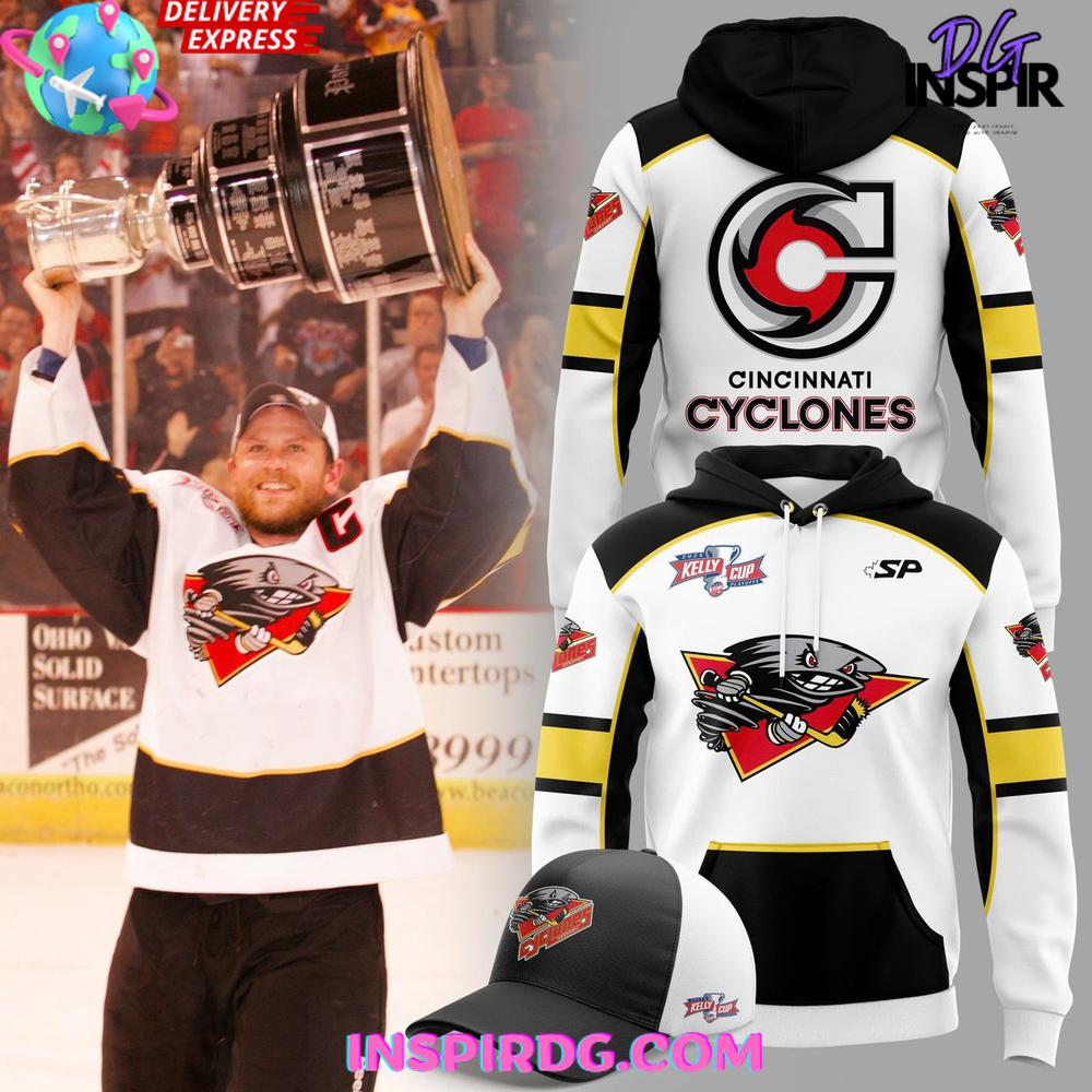 Cincinnati Cyclones 2025 Kelly Cup Playoffs Special Hoodie Cincinnati Cyclones 2025 Kelly Cup Playoffs Special Hoodie