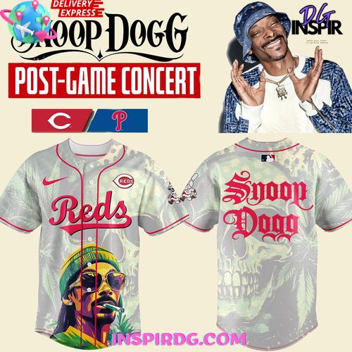Cincinnati Reds Snoop Dogg Post-Game Concert 2025 Baseball Jersey