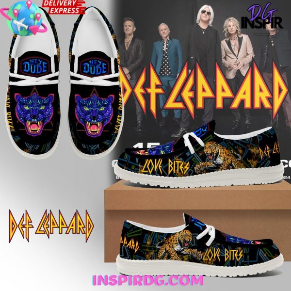 Def Leppard Love Bites Limited Edition Heydude Shoes