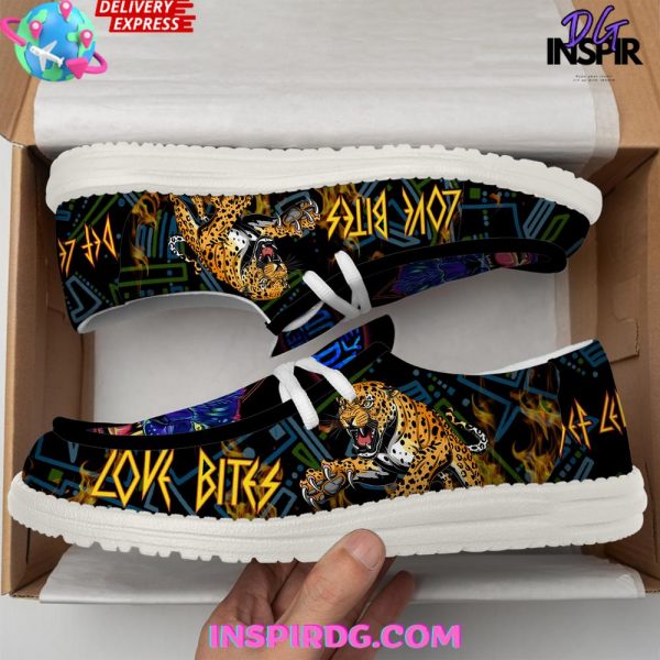 Def Leppard Love Bites Limited Edition Heydude Shoes