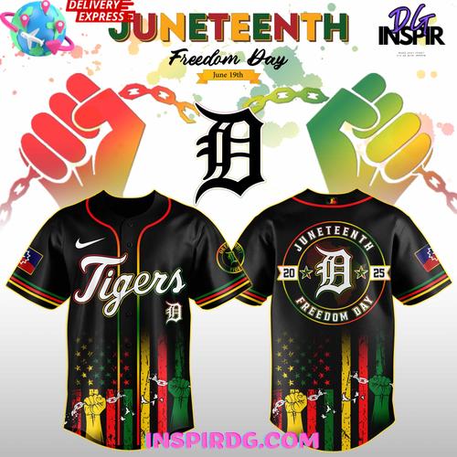 Detroit Tigers Juneteenth Day 2025 Special Jersey